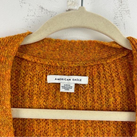 American Eagle Mustard Stretchy Knit Cardigan - Picture 4 of 4